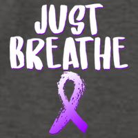 Just Breathe Cystic Fibrosis Cancer Vector Backpack