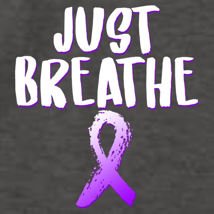 Just Breathe Cystic Fibrosis Cancer Vector Backpack