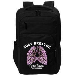 Just Breathe Cystic Fibrosis Lung Flowers Impact Tech Backpack