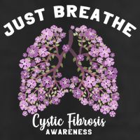 Just Breathe Cystic Fibrosis Lung Flowers 11oz C Handle Ceramic Mug