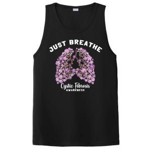 Just Breathe Cystic Fibrosis Lung Flowers PosiCharge Competitor Tank