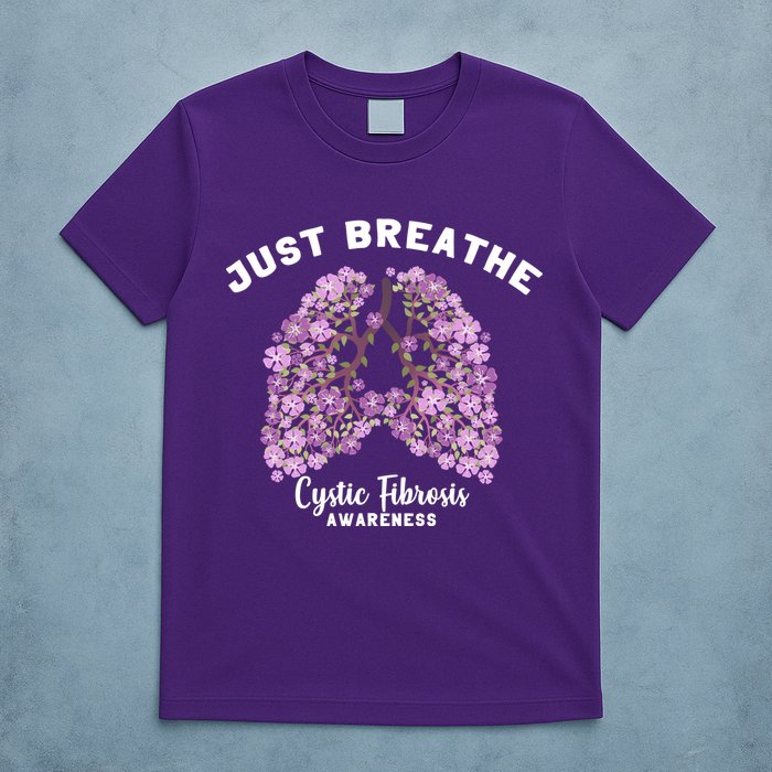 Just Breathe Tshirt | Cystic Fibrosis Awareness Shirt Just Breathe Tshirt | Cystic Fibrosis Awareness Shirt