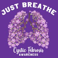 Just Breathe Cystic Fibrosis Lung Flowers T-Shirt