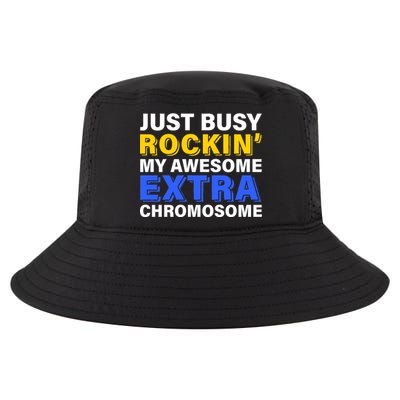 Just Busy Rockin My Awesome Extra Chromosome Cool Comfort Performance Bucket Hat