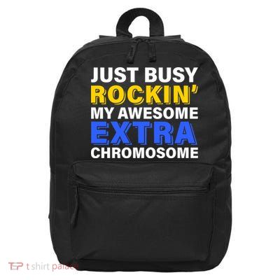 Just Busy Rockin My Awesome Extra Chromosome 16 in Basic Backpack
