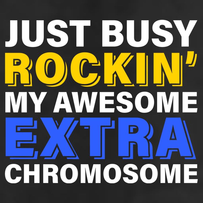 Just Busy Rockin My Awesome Extra Chromosome Golf Towel
