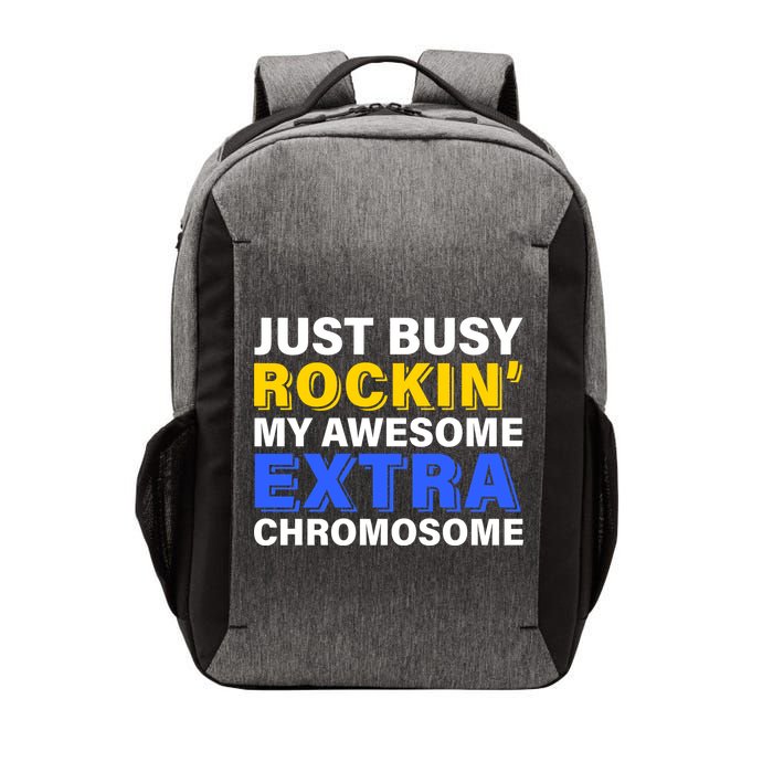 Just Busy Rockin My Awesome Extra Chromosome Vector Backpack