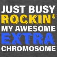 Just Busy Rockin My Awesome Extra Chromosome Vector Backpack