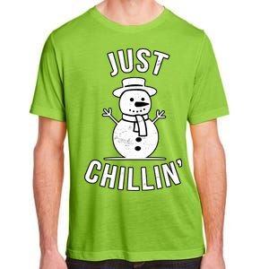 Just Chillin Snowman Adult ChromaSoft Performance T-Shirt