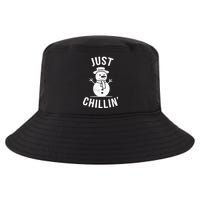 Just Chillin Snowman Cool Comfort Performance Bucket Hat