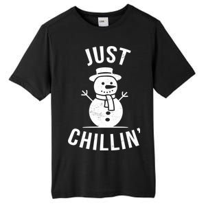 Just Chillin Snowman Tall Fusion ChromaSoft Performance T-Shirt