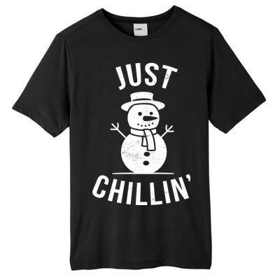 Just Chillin Snowman Tall Fusion ChromaSoft Performance T-Shirt