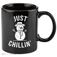 Just Chillin Snowman 11oz C Handle Ceramic Mug