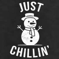 Just Chillin Snowman Golf Towel