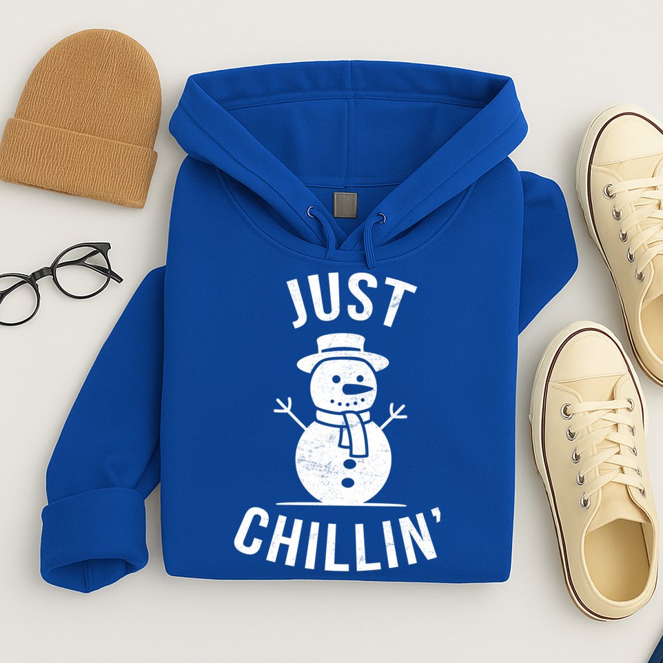 Just Chillin Snowman Hoodie