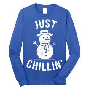 Just Chillin Snowman Long Sleeve Shirt