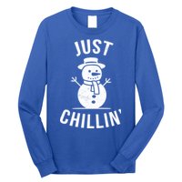 Just Chillin Snowman Long Sleeve Shirt