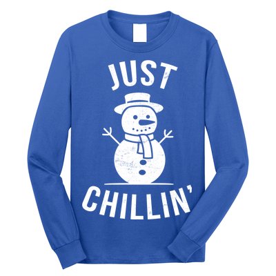 Just Chillin Snowman Long Sleeve Shirt