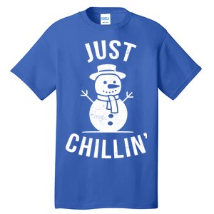 Just Chillin Snowman Tall T-Shirt