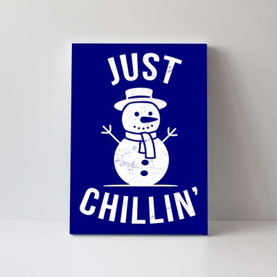 Just Chillin Snowman Canvas