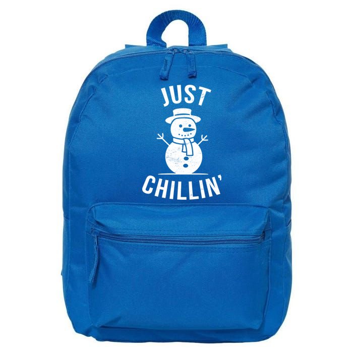 Just Chillin Snowman 16 in Basic Backpack