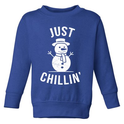 Just Chillin Snowman Toddler Sweatshirt
