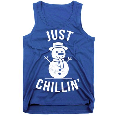 Just Chillin Snowman Tank Top