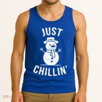 Just Chillin Snowman Tank Top