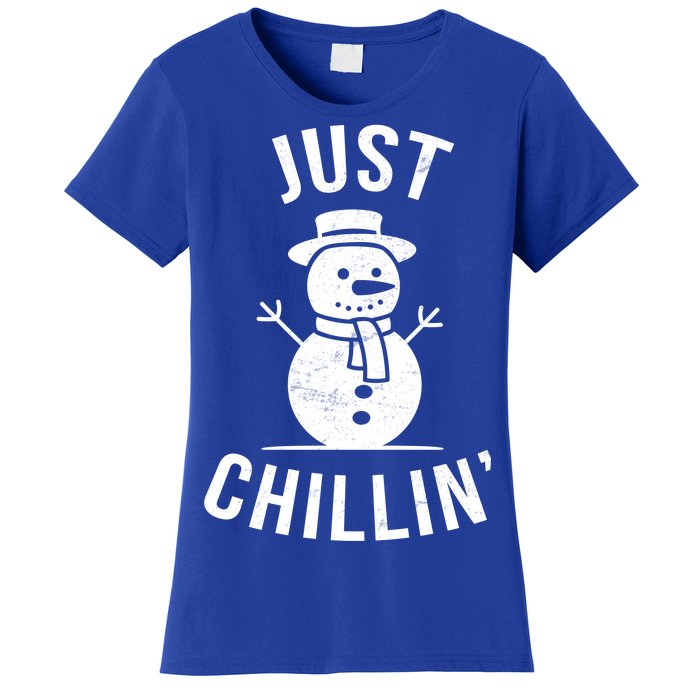 Just Chillin Snowman Women's T-Shirt