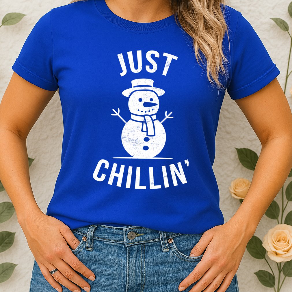 Just Chillin Snowman Womens T-Shirt