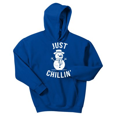 Just Chillin Snowman Kids Hoodie