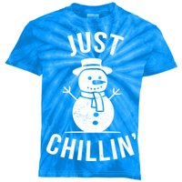 Just Chillin Snowman Kids Tie-Dye T-Shirt