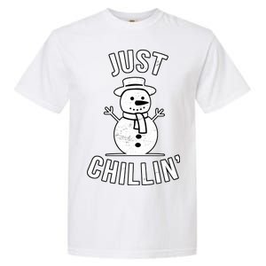 Just Chillin Snowman Garment-Dyed Heavyweight T-Shirt