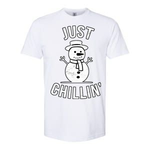 Just Chillin Snowman Softstyle CVC T-Shirt