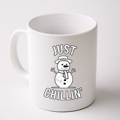 Just Chillin Snowman Coffee Mug