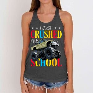 Just Crushed Pre-School Women's Knotted Racerback Tank