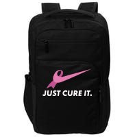 Just Cure It Breast Cancer Awareness Impact Tech Backpack