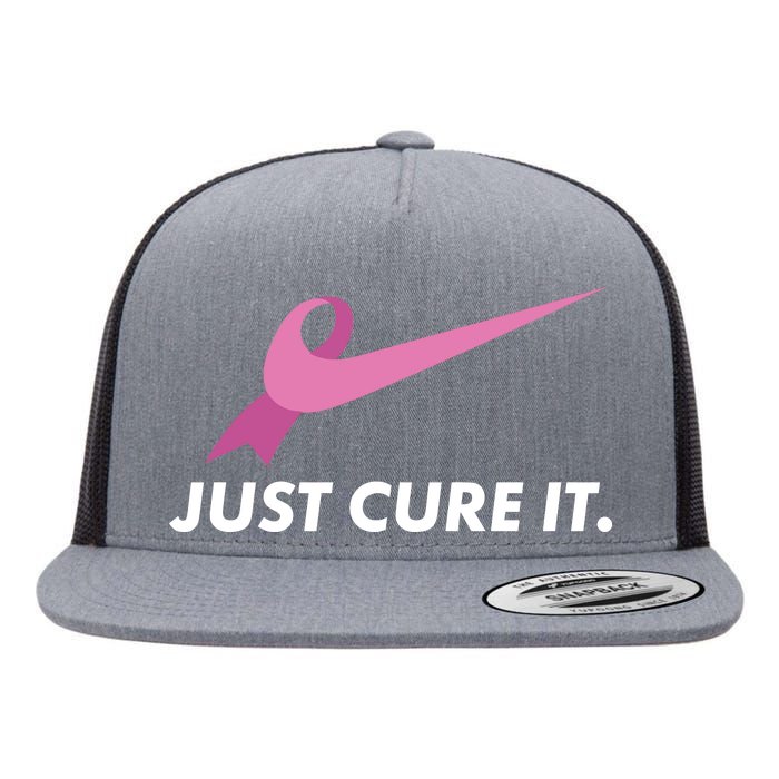 Just Cure It Breast Cancer Awareness Flat Bill Trucker Hat