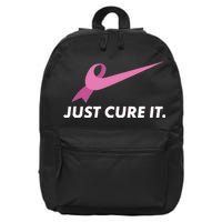 Just Cure It Breast Cancer Awareness 16 in Basic Backpack