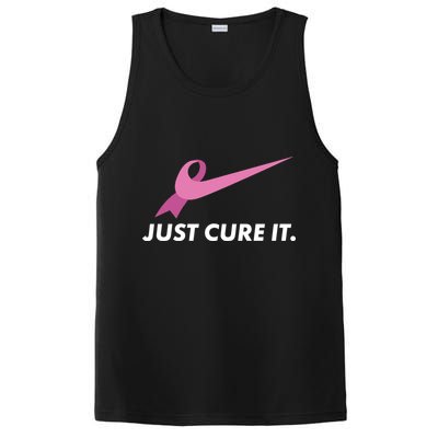 Just Cure It Breast Cancer Awareness PosiCharge Competitor Tank