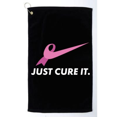 Just Cure It Breast Cancer Awareness Platinum Collection Golf Towel