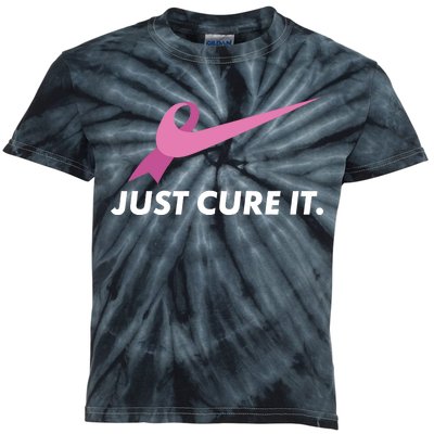 Just Cure It Breast Cancer Awareness Kids Tie-Dye T-Shirt