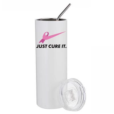 Just Cure It Breast Cancer Awareness Stainless Steel Tumbler