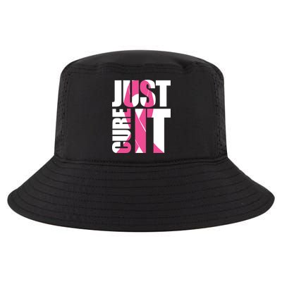 Just Cure It Breast Cancer Tribute Cool Comfort Performance Bucket Hat