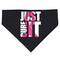 Just Cure It Breast Cancer Tribute USA-Made Doggie Bandana