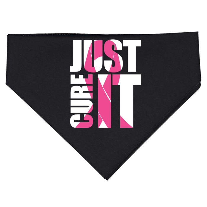 Just Cure It Breast Cancer Tribute USA-Made Doggie Bandana