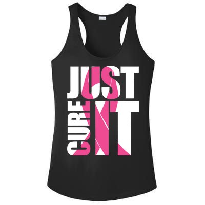 Just Cure It Breast Cancer Tribute Ladies PosiCharge Competitor Racerback Tank