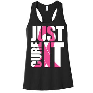 Just Cure It Breast Cancer Tribute Women's Racerback Tank