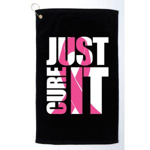 Just Cure It Breast Cancer Tribute Platinum Collection Golf Towel