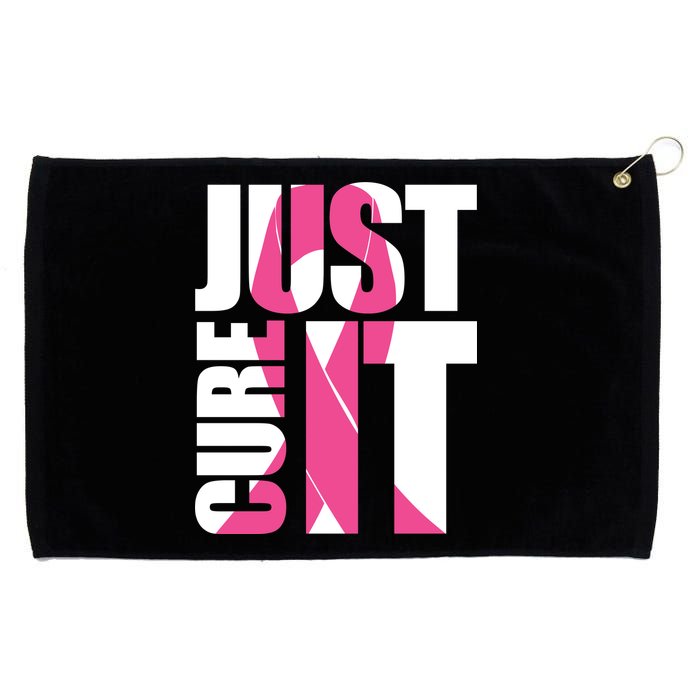 Just Cure It Breast Cancer Tribute Grommeted Golf Towel